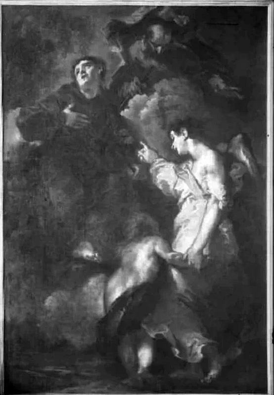 S. Antonio da Padova e l'angelo - Giuseppe Bazzani, Guidizzolo, Chiesa parrocchiale dei SS. Pietro e Paolo
